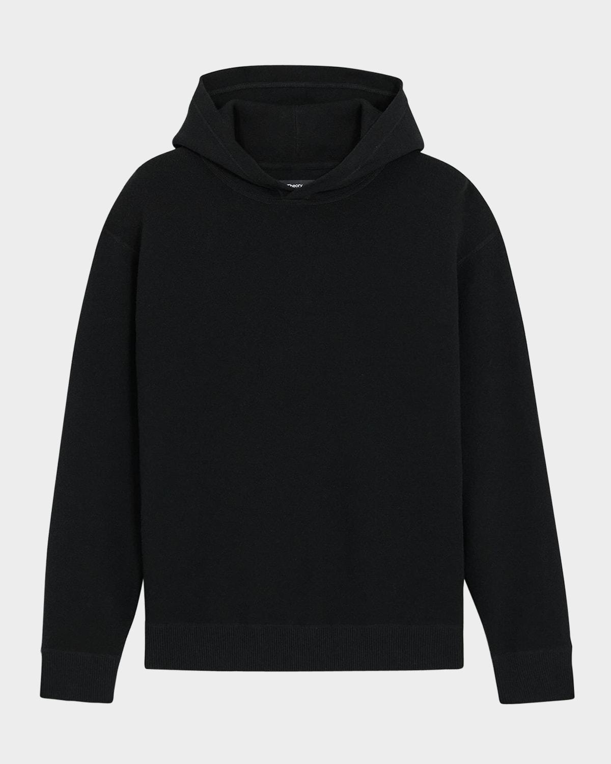 Mens Compact-Knit Hooded Sweater Product Image