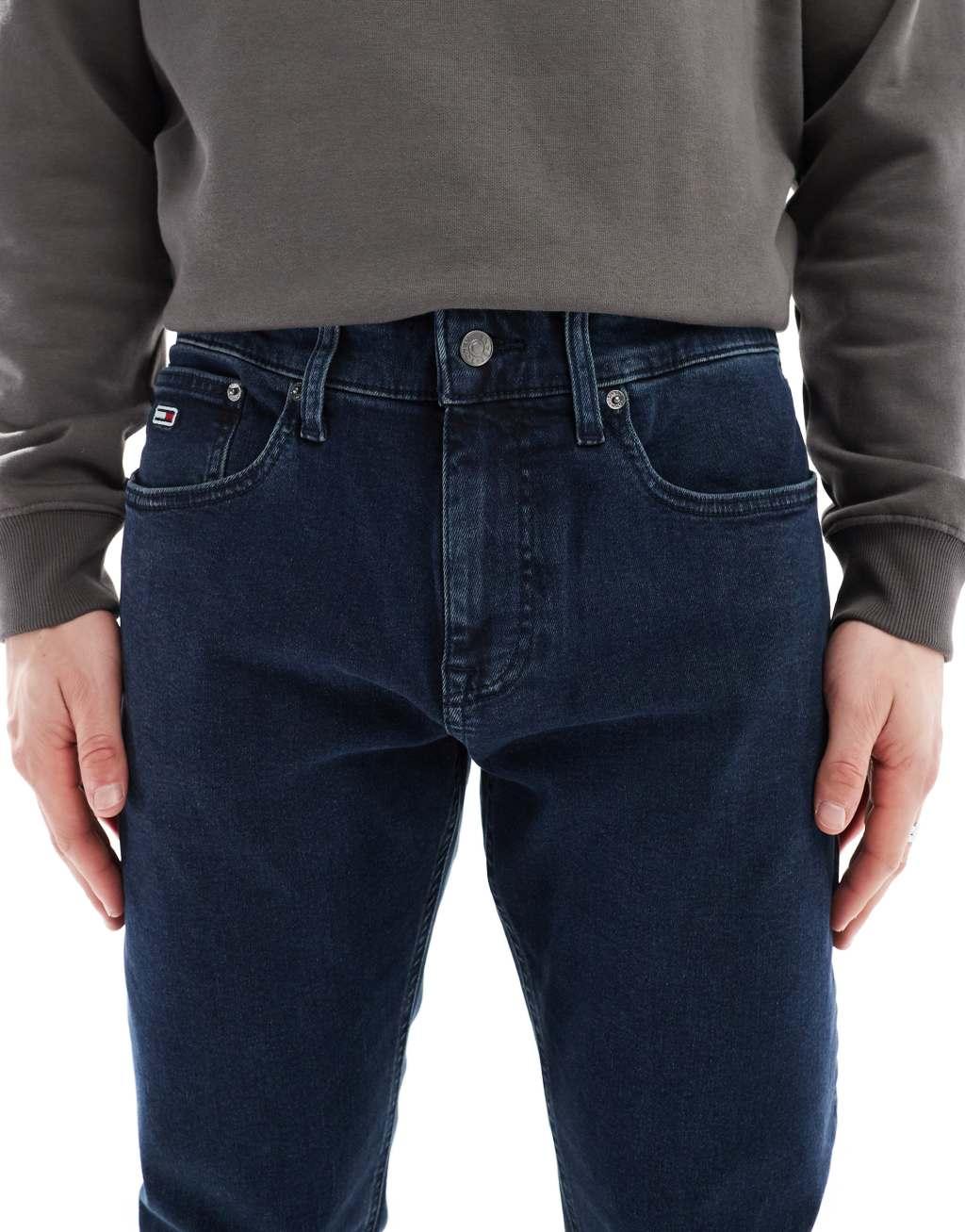 Tommy Jeans Austin slim tapered jeans in dark wash Product Image