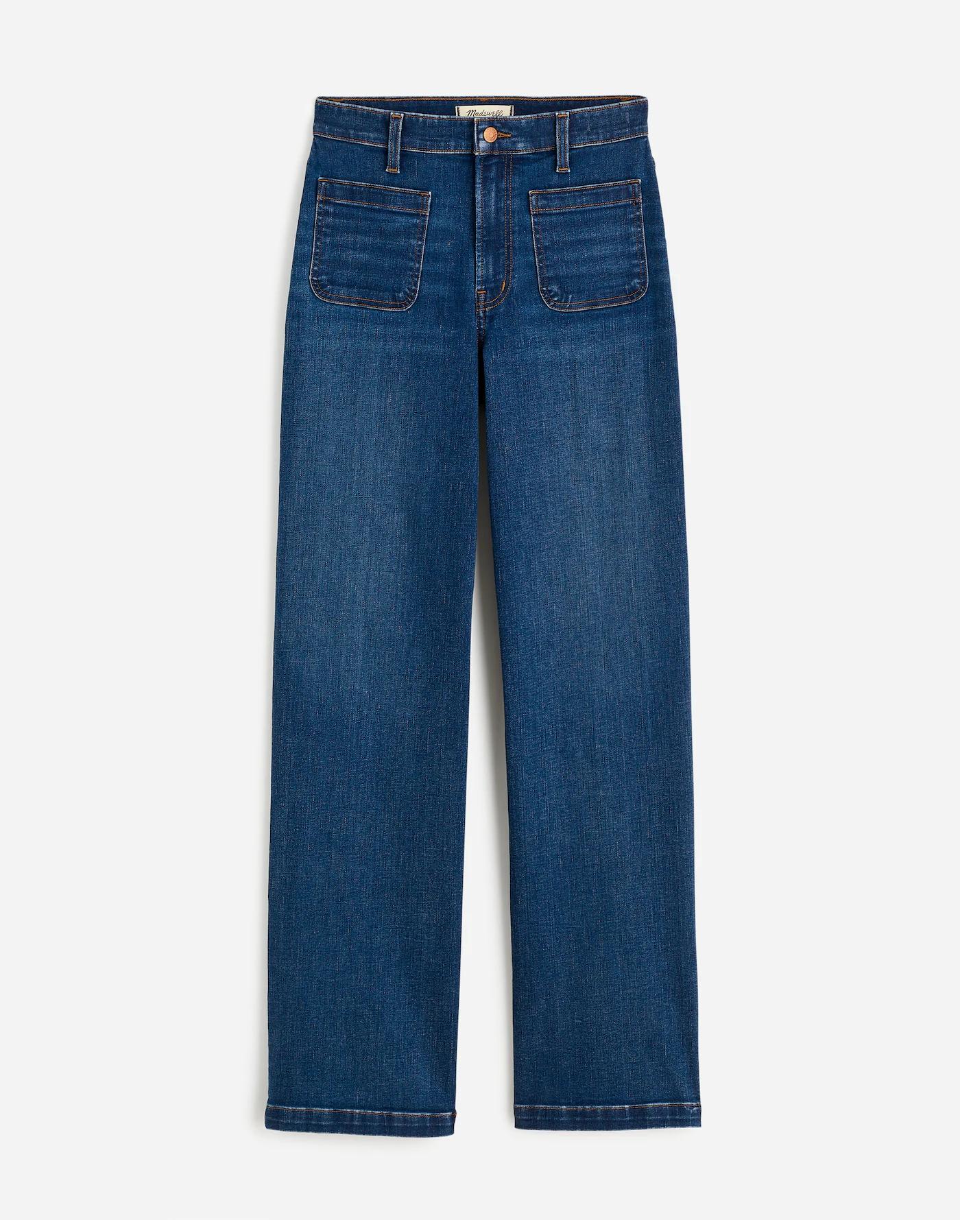 The Petite Emmett Wide-Leg Full Length Jean: Patch Pocket Edition Product Image