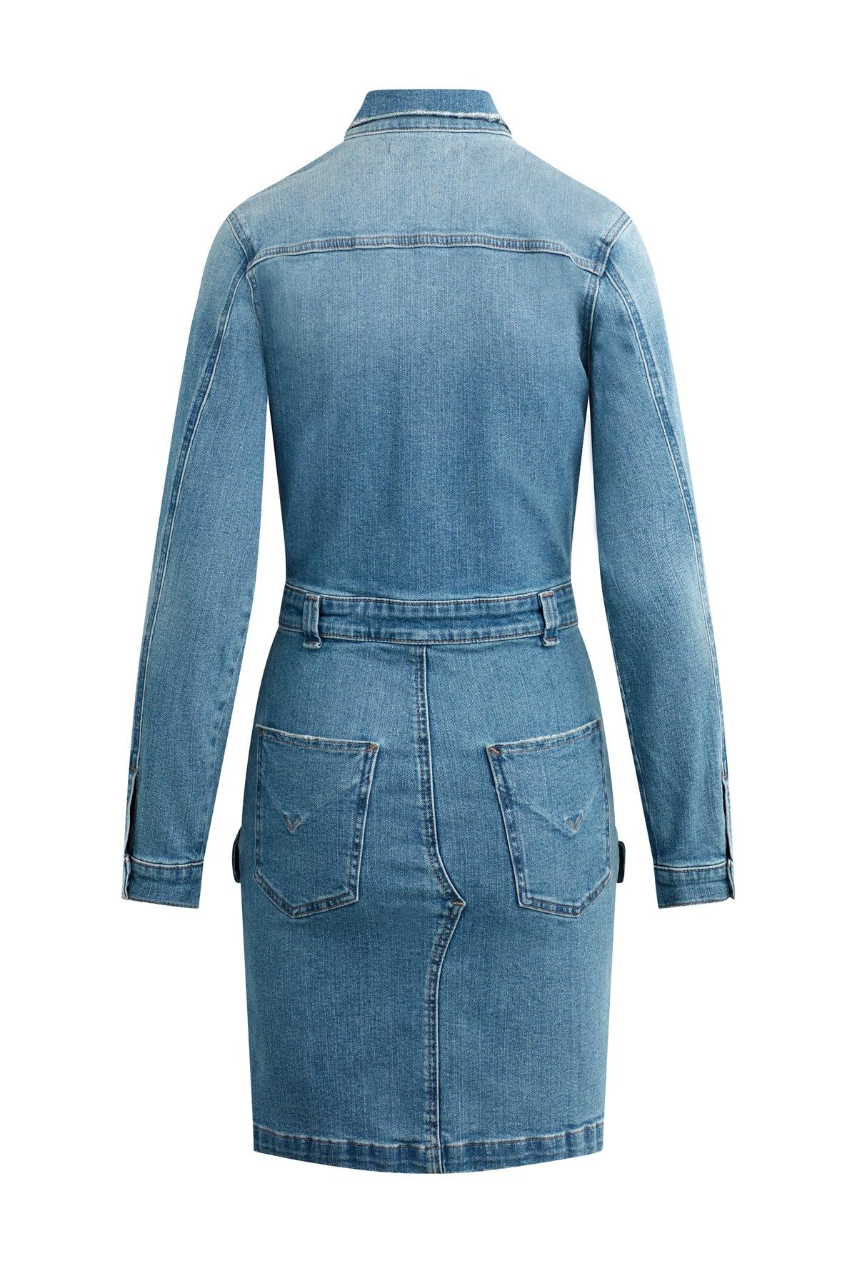 Long Sleeve Reconstructed Dress Female Product Image