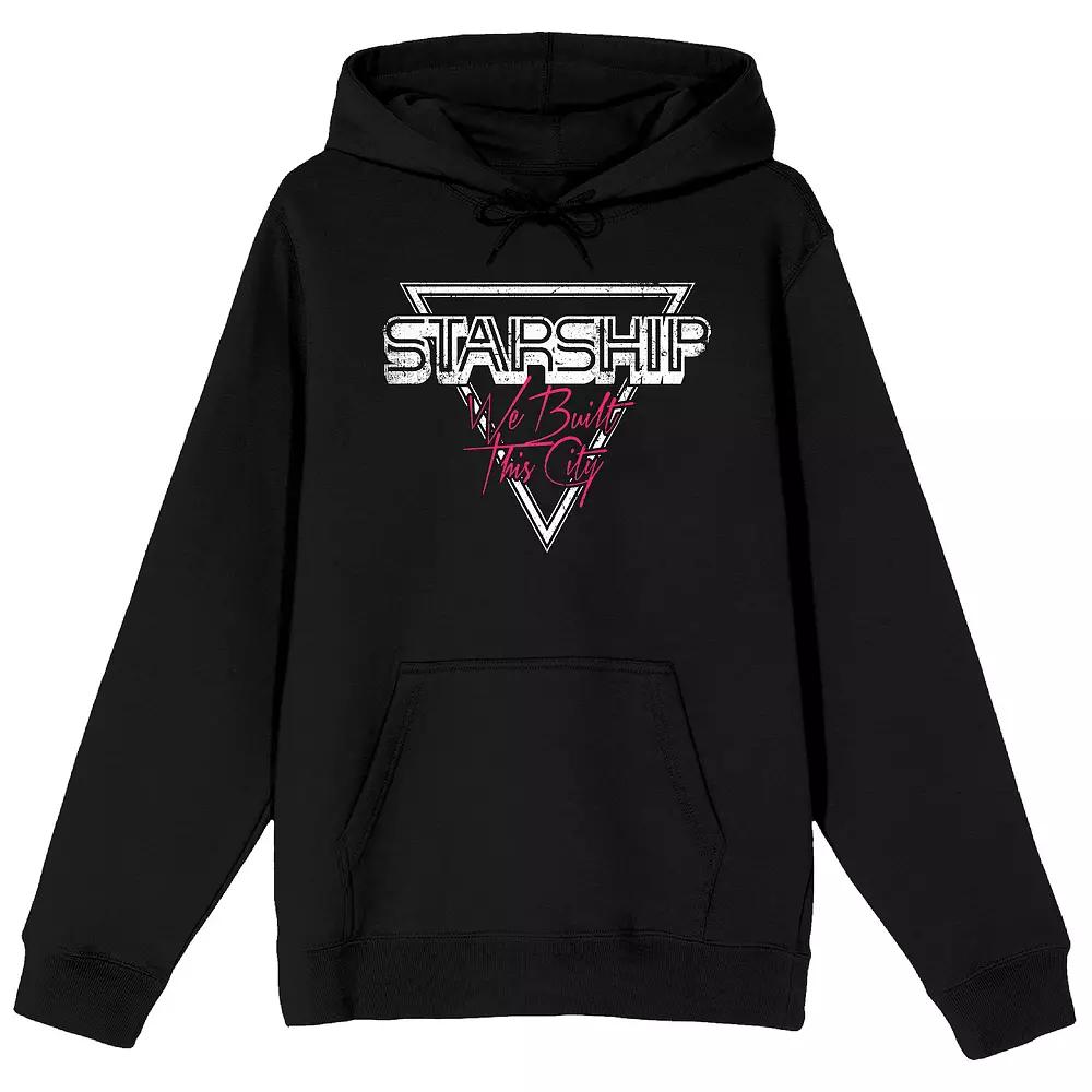 Men's Starship We Built This City Graphic Hoodie, Size: Medium, Black Product Image