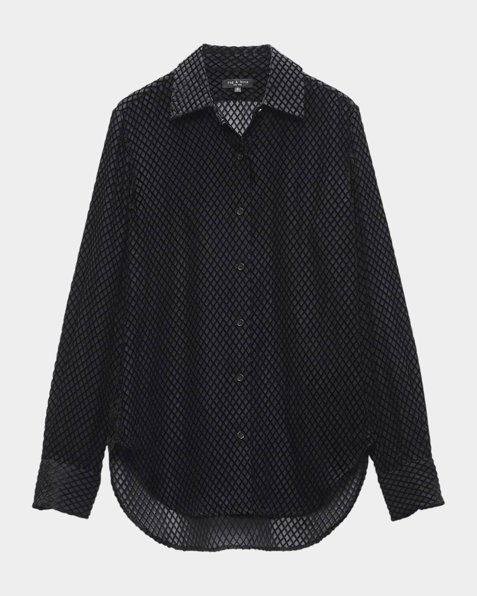 Lila Long-Sleeve Burnout Shirt Product Image