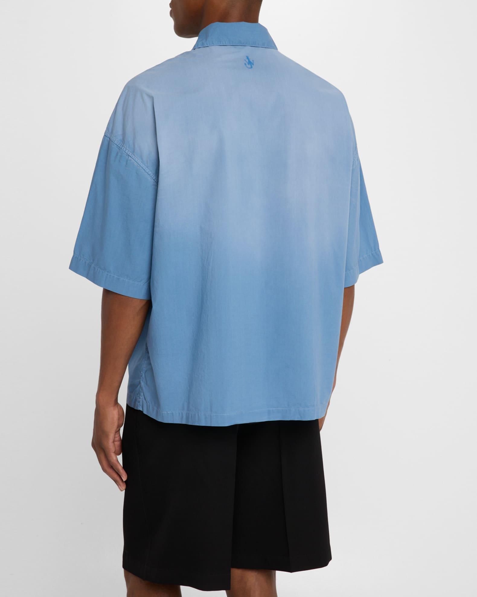 Mens Cotton Boxy-Fit Polo Shirt Product Image