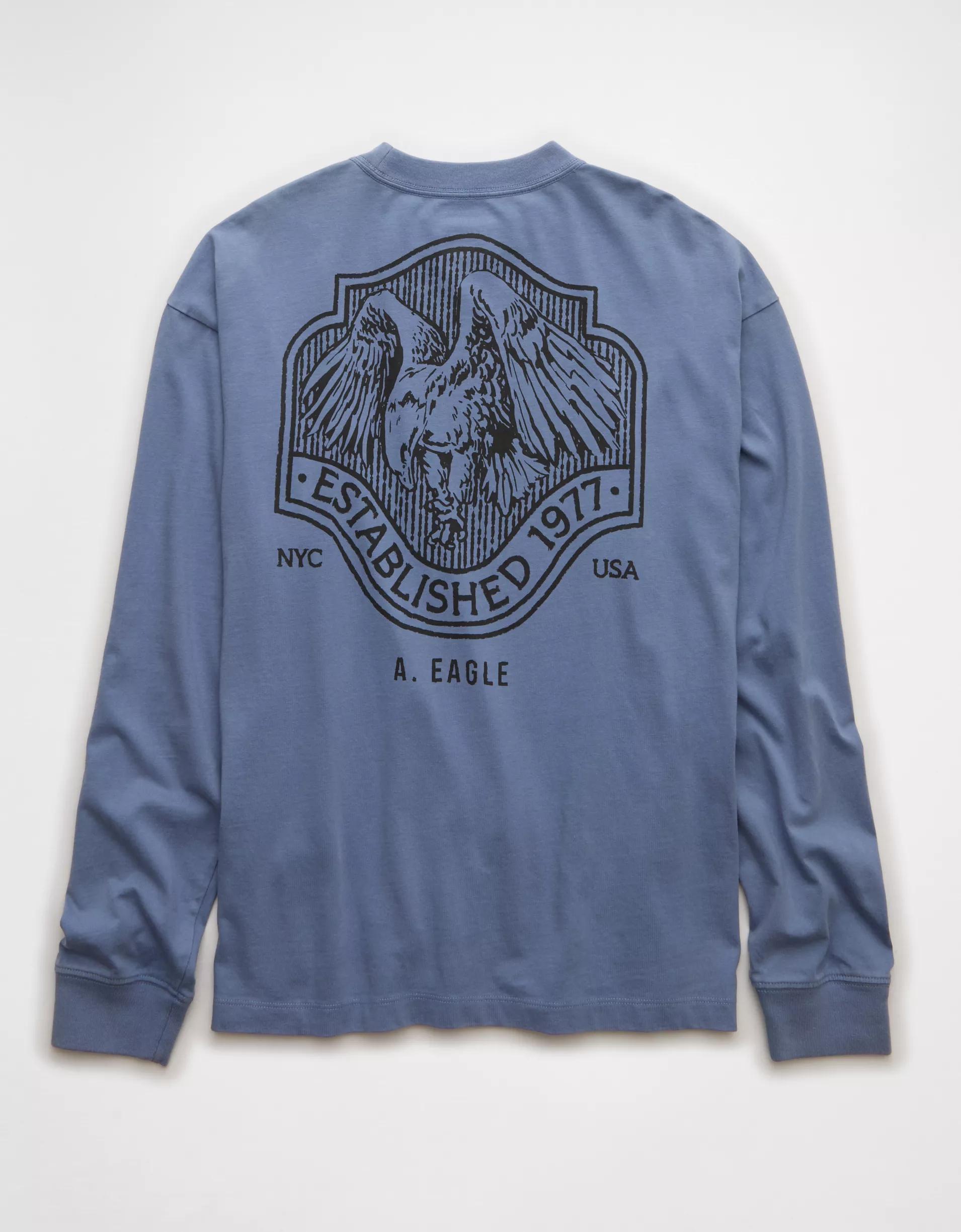 AE Boxy Long Sleeve Graphic T-Shirt Product Image