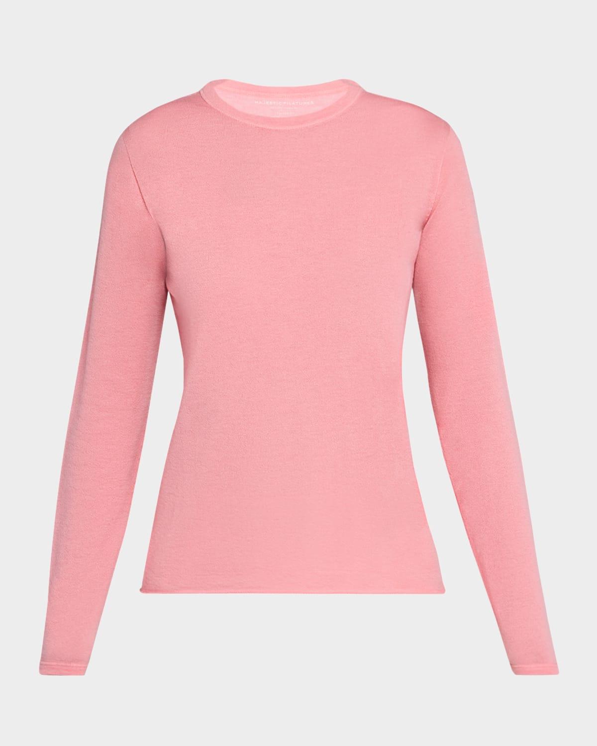 Womens Cashmere Crewneck Sweater Product Image