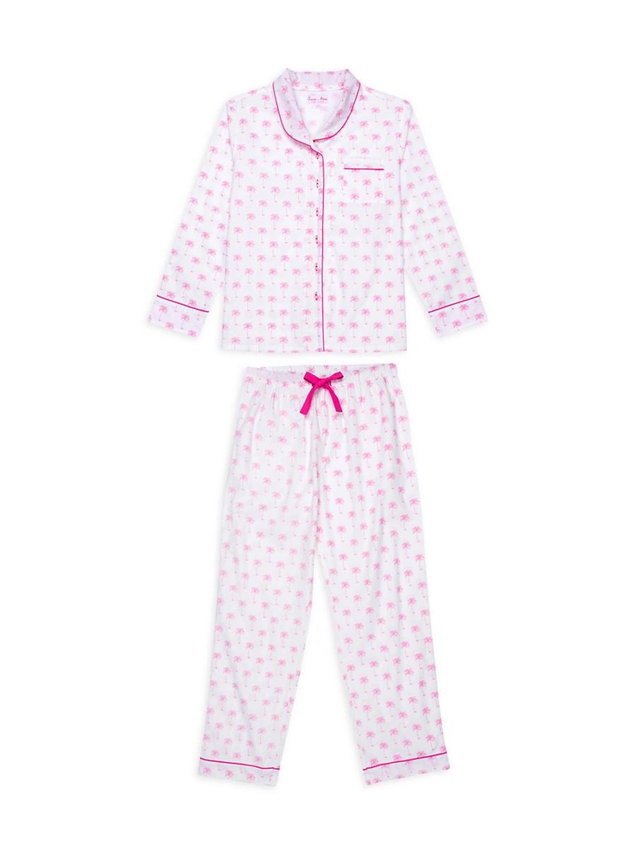 Womens Palm Tree Long PJ Set Product Image