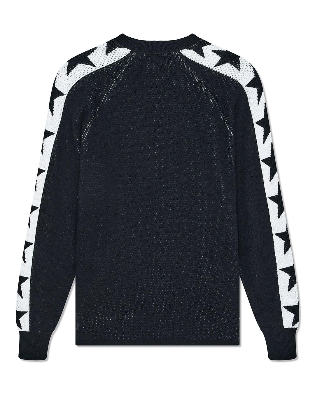 Icon Mesh Knit Top - Black Product Image
