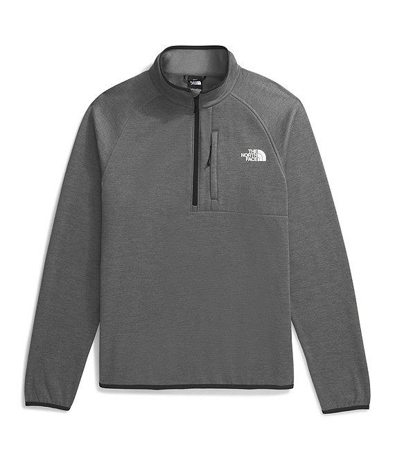The North Face Canyonlands Long Sleeve Half-Zip Heathered Fleece Pullover Product Image