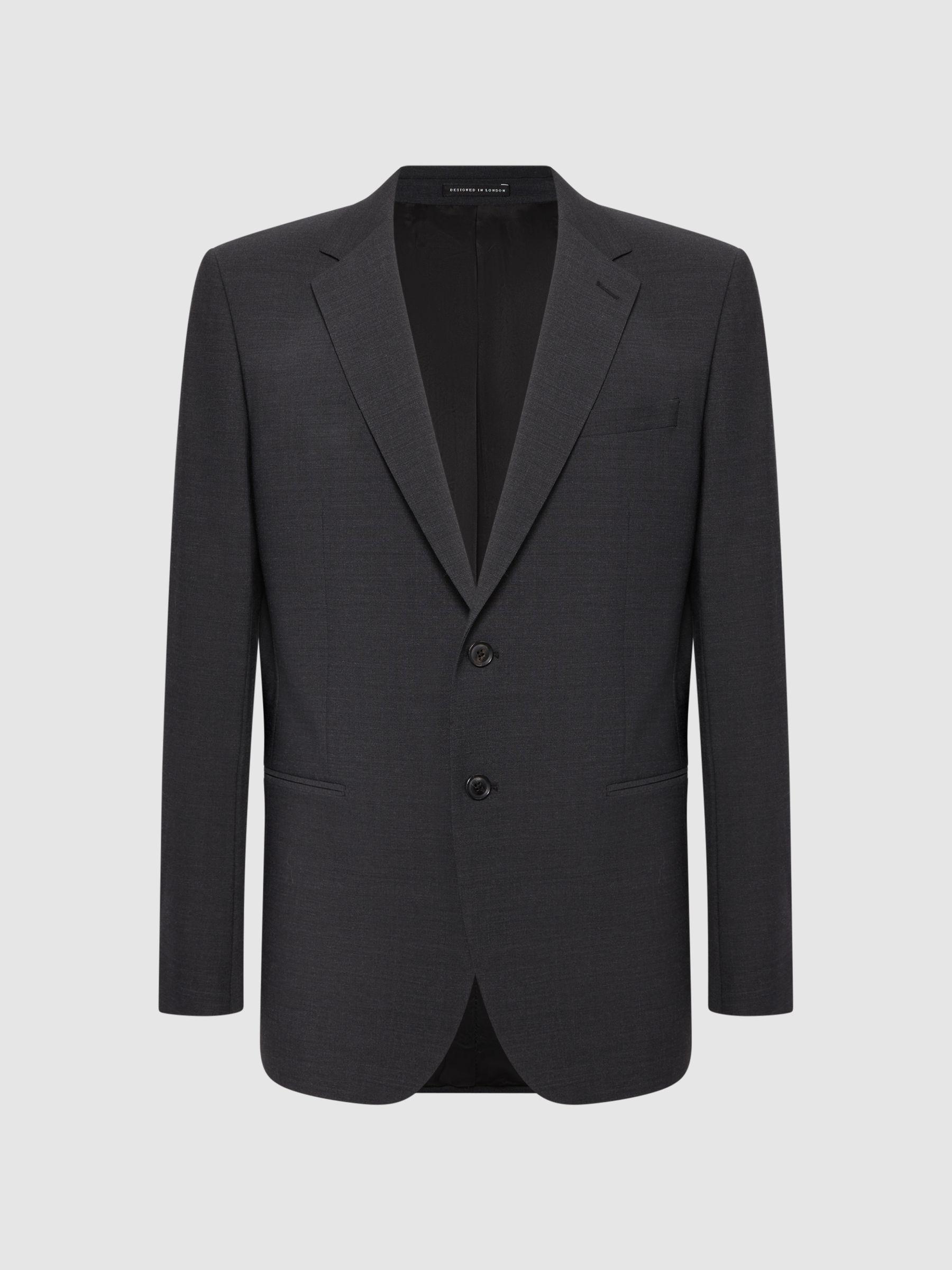 Modern Fit Travel Blazer in Charcoal Product Image