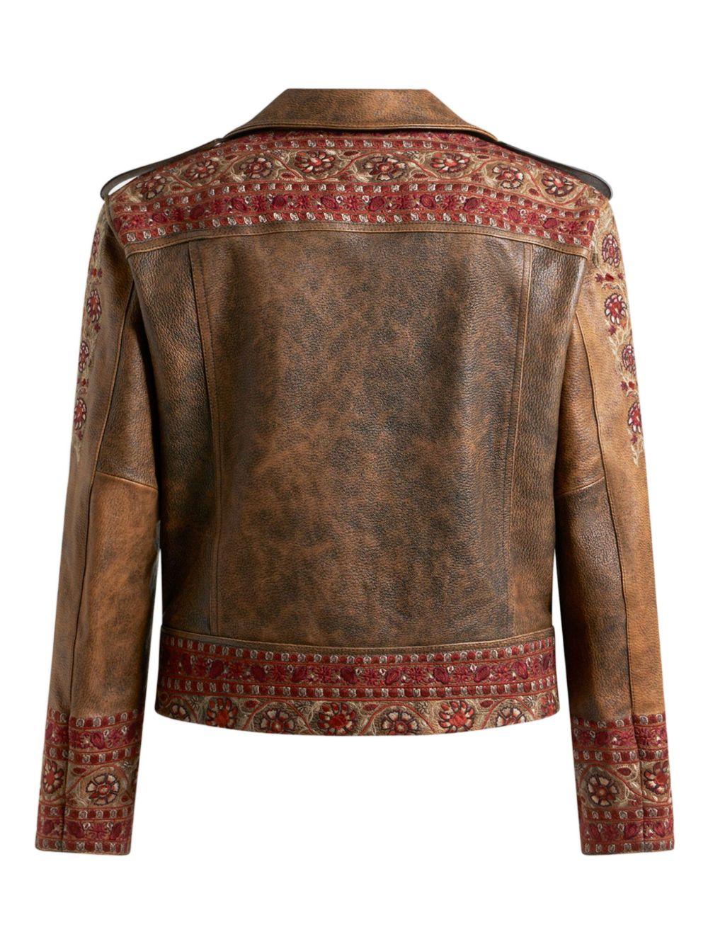 leather biker jacket Product Image