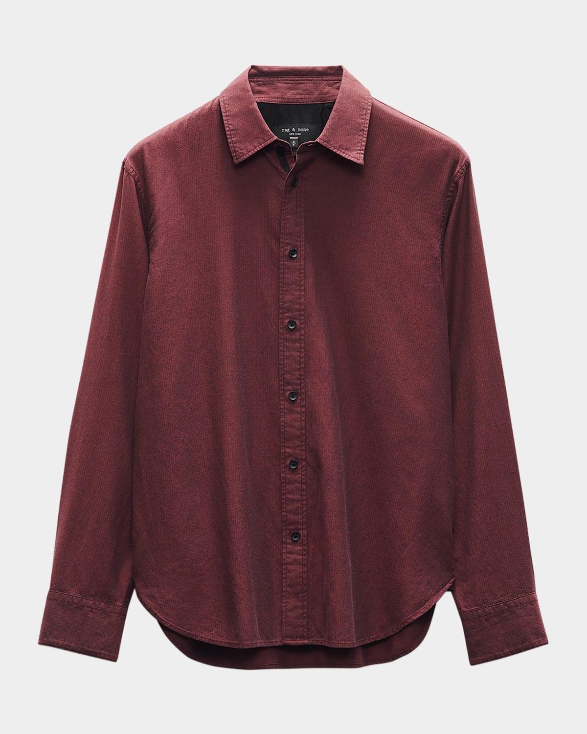 Mens Zigzag Dobby Sport Shirt Product Image