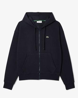 Women's Zip-Up Piqué Hoodie Product Image