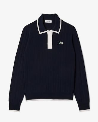 Polo Collar Stretch Golf Sweater Product Image