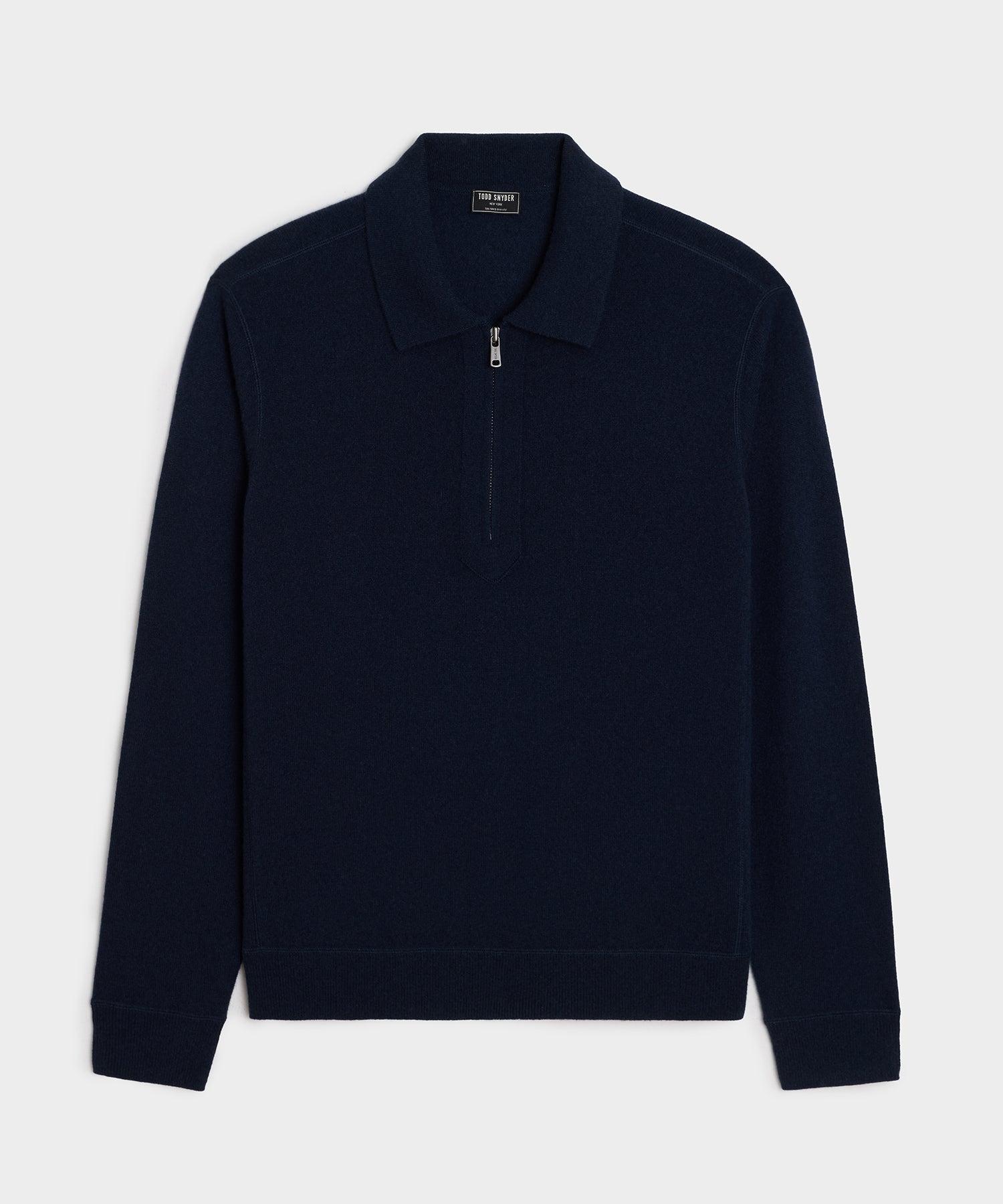 Cashmere Quarter-Zip Sweater Polo Product Image