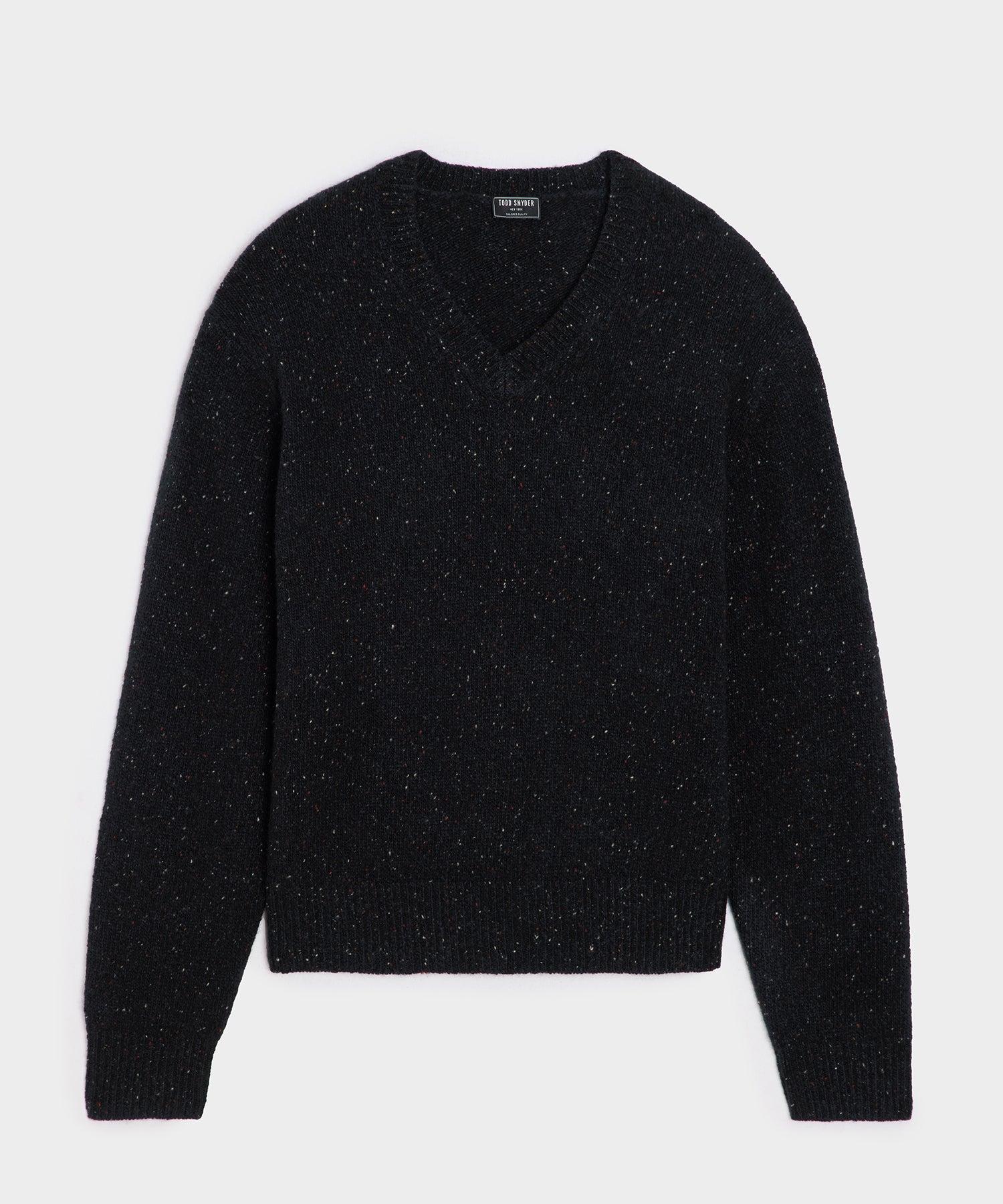 Italian Mohair V-Neck Sweater Product Image