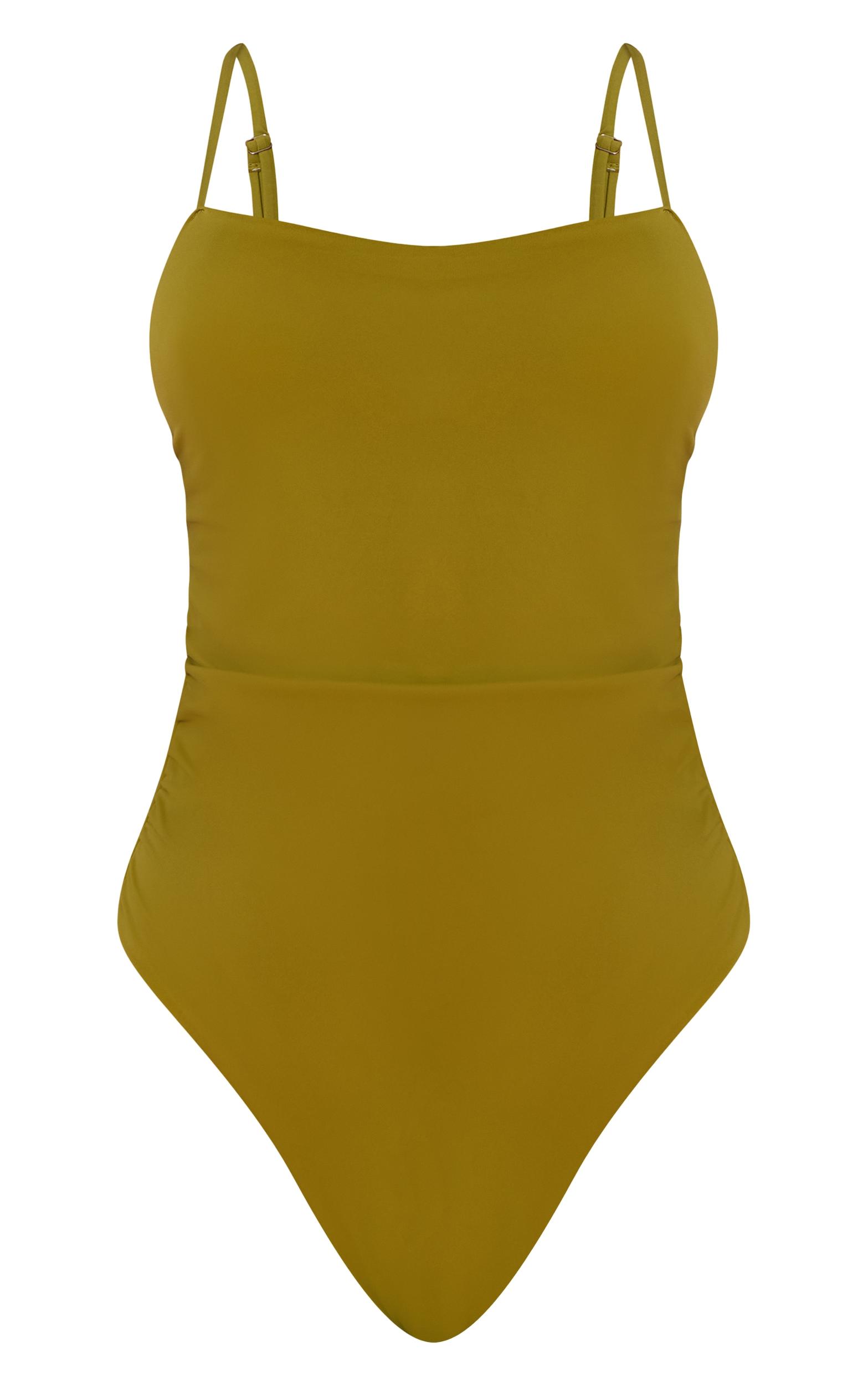 Cobalt Ruched Low Back Swimsuit Product Image