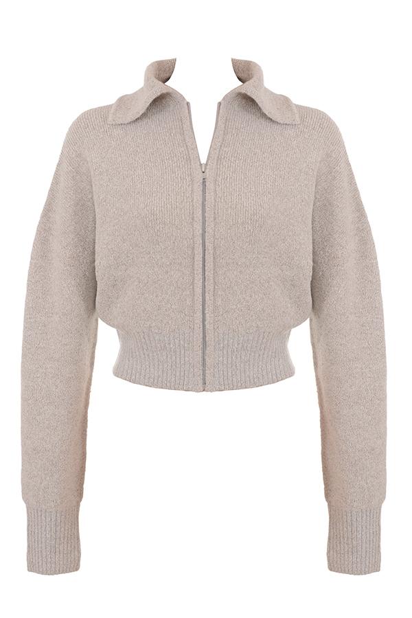 Blaise  opal marl knit cropped cardigan - sale Product Image