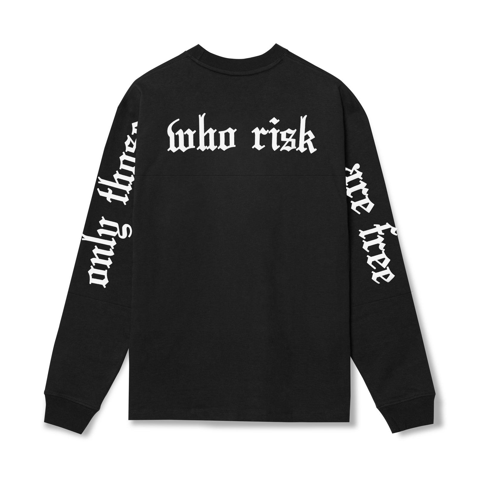 0851. Tech Essential™ Relaxed Long Sleeve - Black/White "OTWR" Product Image
