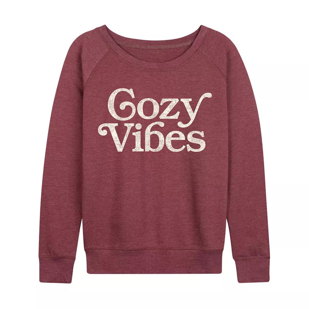 Women's Cozy Vibes French Terry Long Sleeve Tee, Girl's,  Product Image