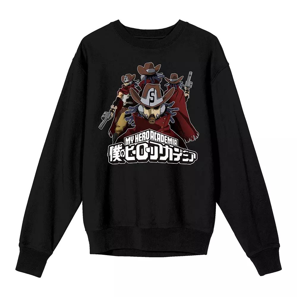 Men's My Hero Academia Snipe Poses Long Sleeve Tee, Size: Large, Black Product Image