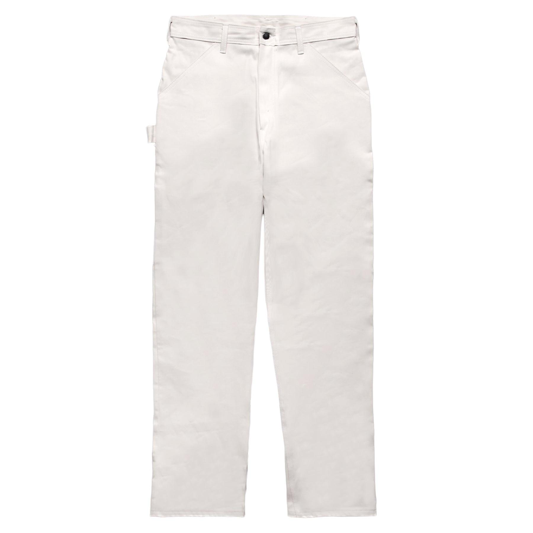 Ace Drop Cloth Tradesman Carpenter Pants - White Product Image