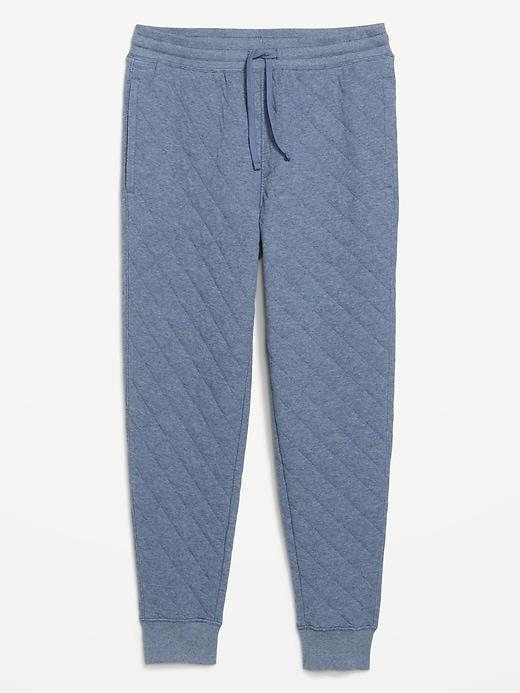 Loose Quilted Fleece Joggers Product Image