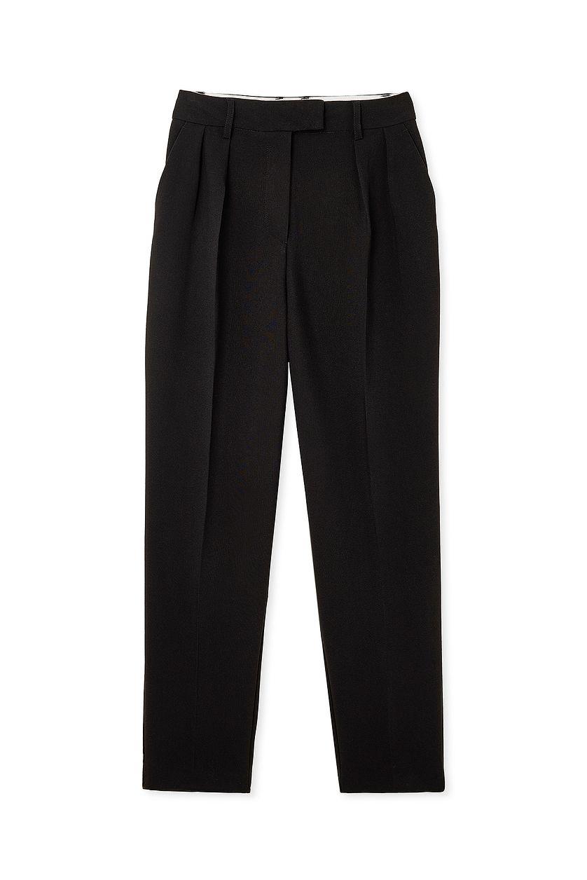 Tapered High Waist Suit Pants Product Image