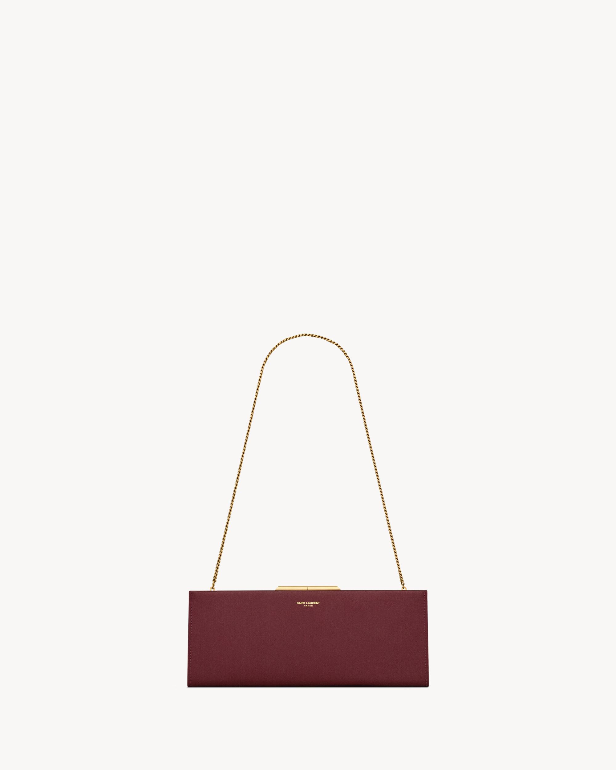 MIDNIGHT small clutch in satin Product Image