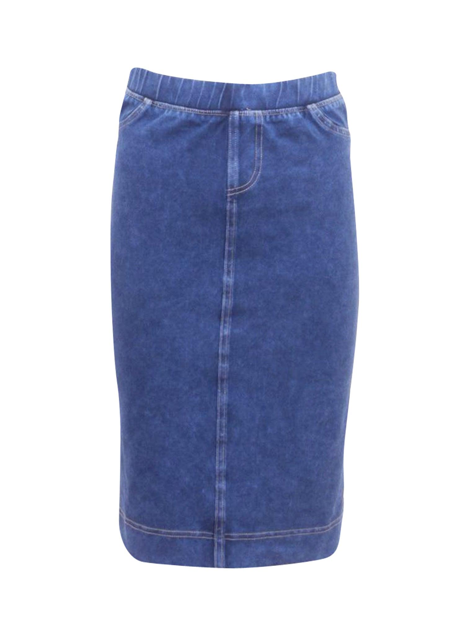 Hard Tail Denim Pencil Skirt WJ-124 Product Image