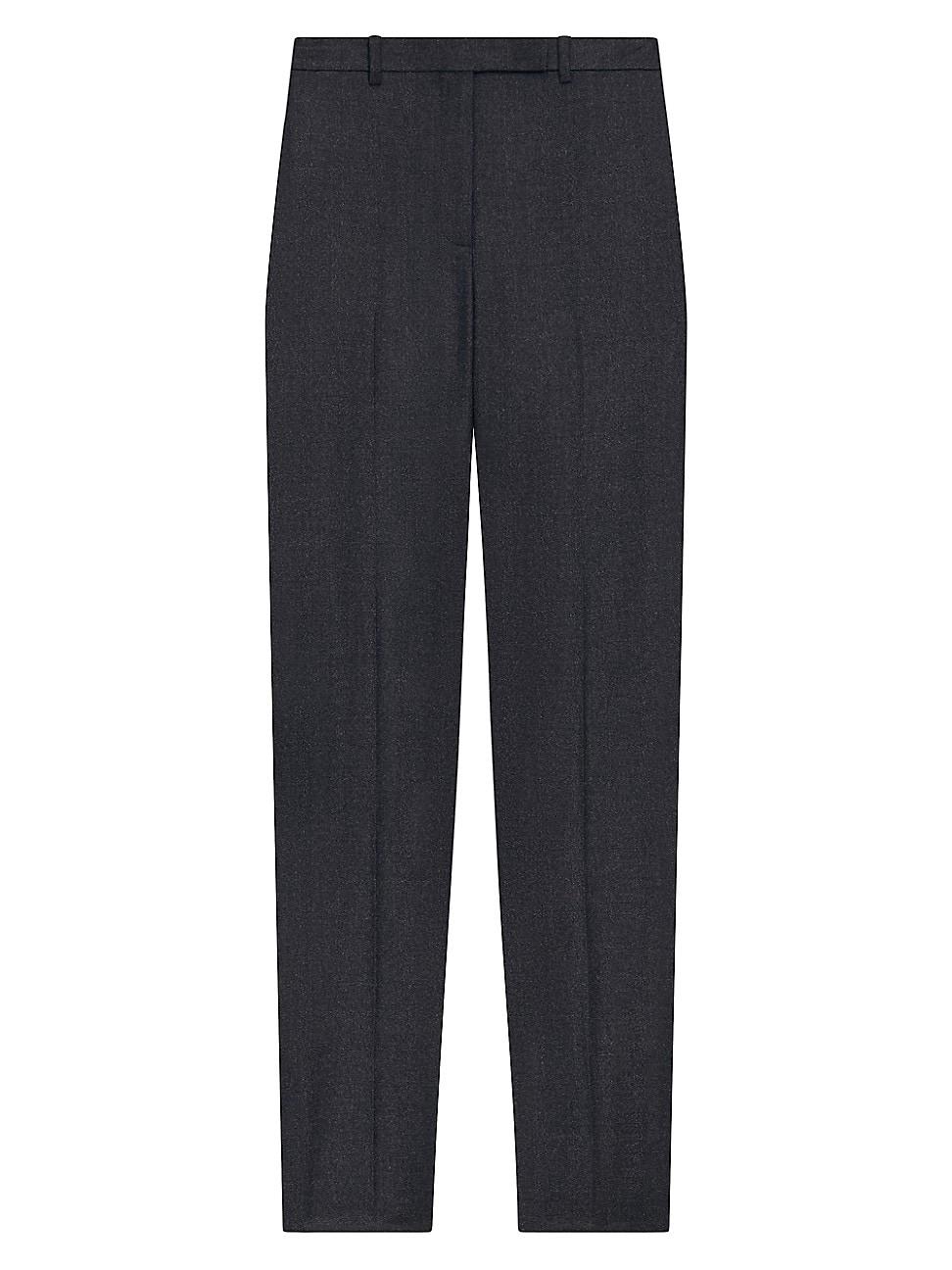 Womens Wool High-Waisted Tapered Pants Product Image