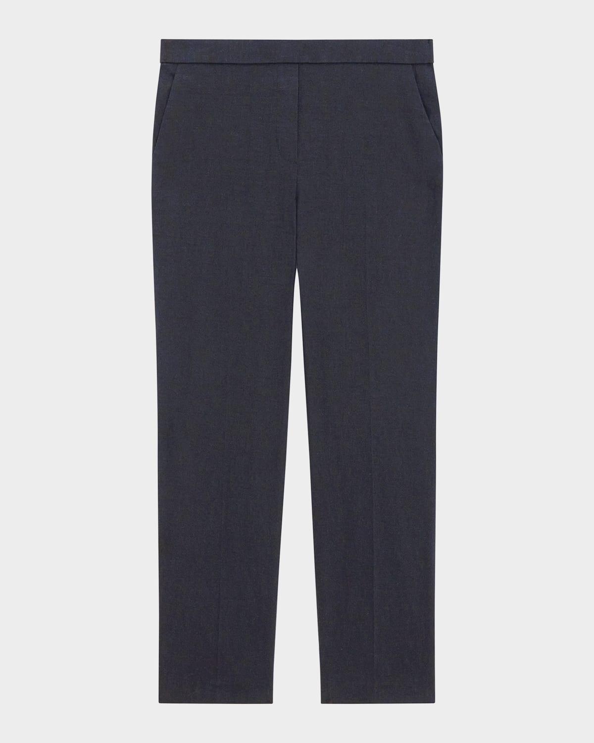 Womens Treeca Linen Pull-On Crop Pants Product Image