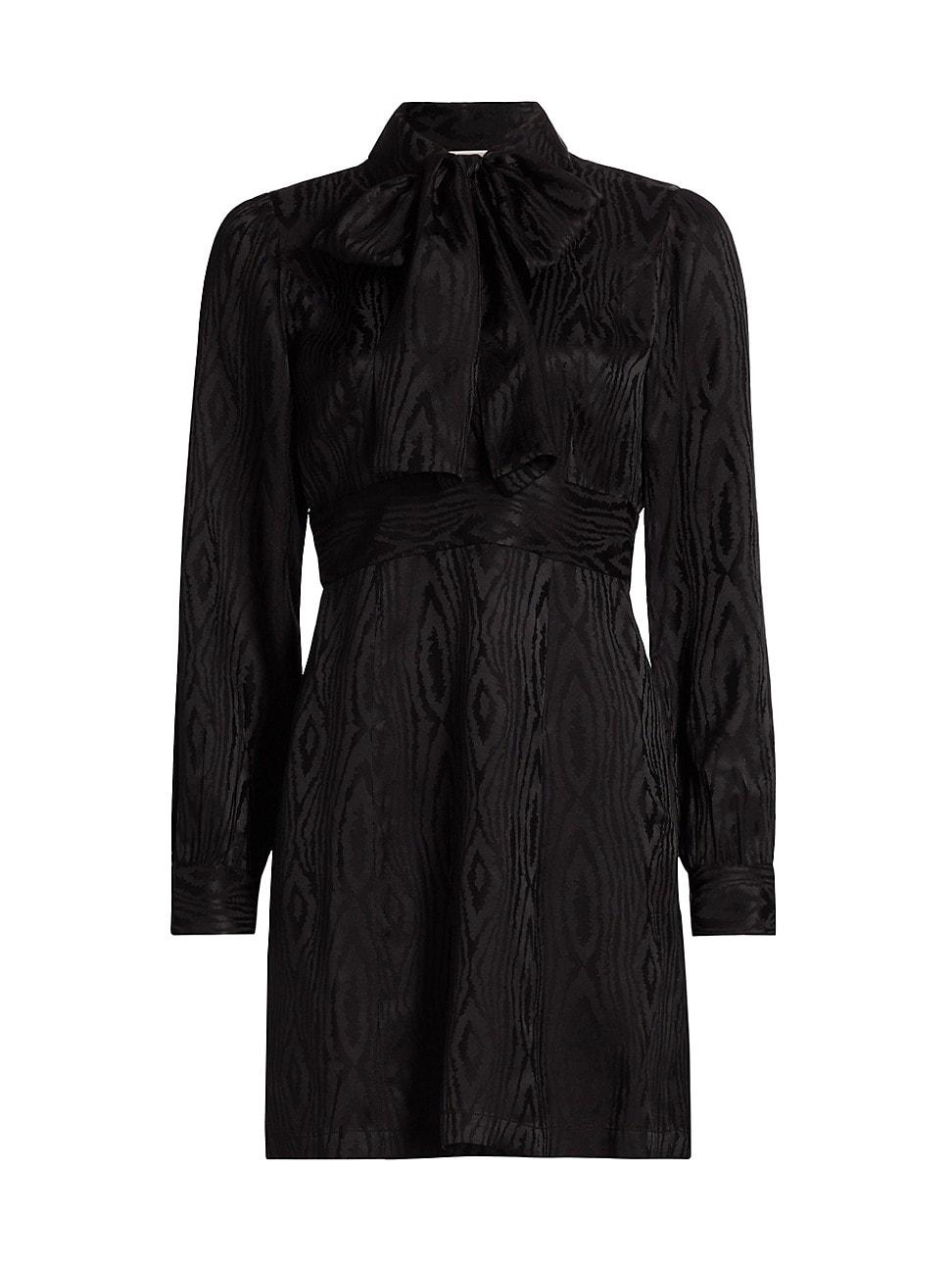 Womens Moir Tieneck Minidress Product Image