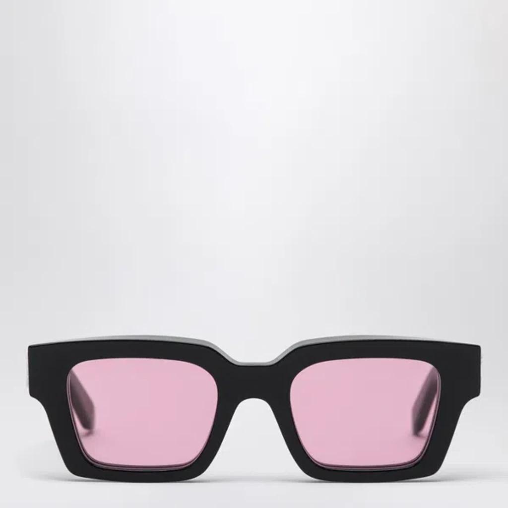 OFF-WHITE Virgil Rectangular Sunglasses In Pink Product Image
