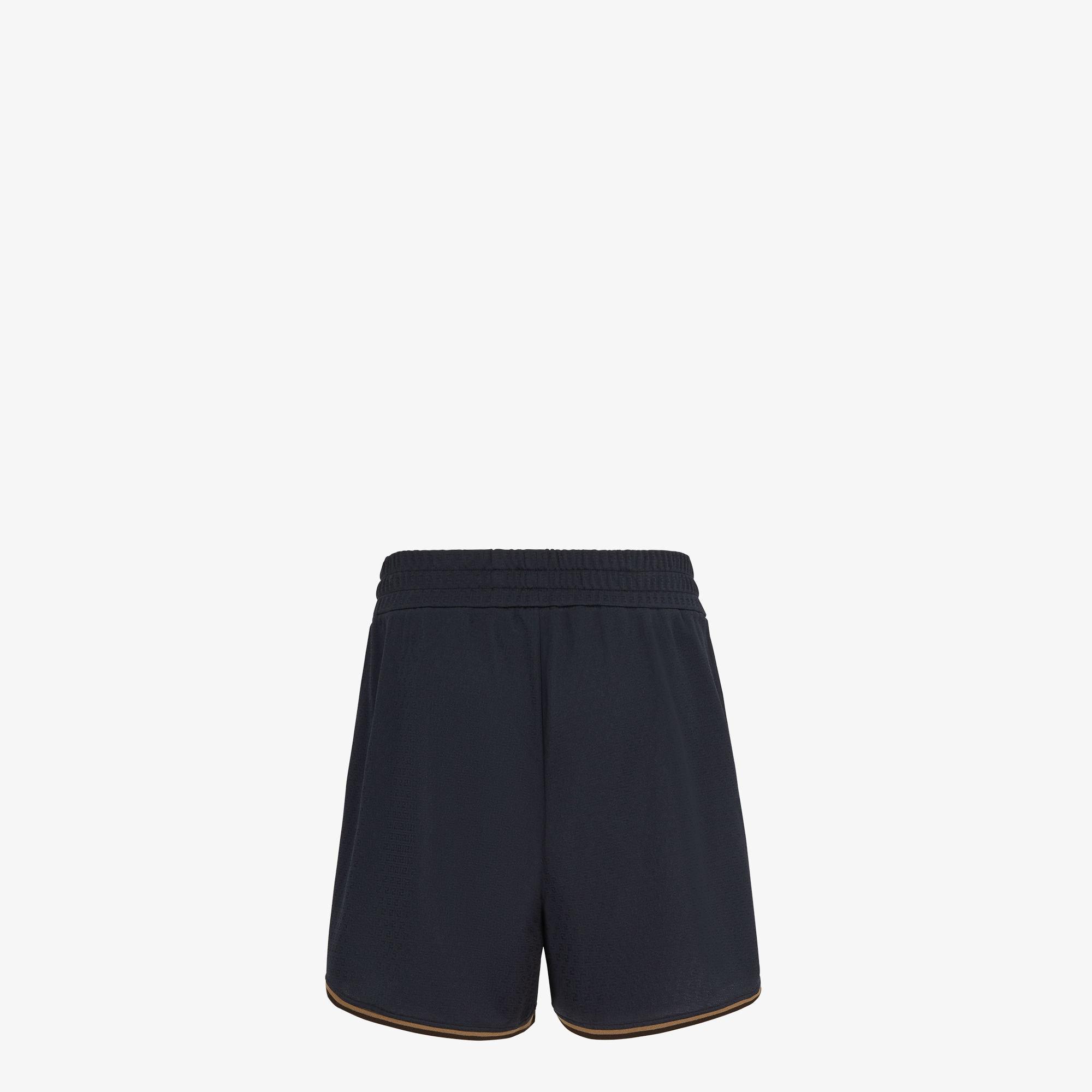 Short PantsDark blue FF jacquard shorts Product Image