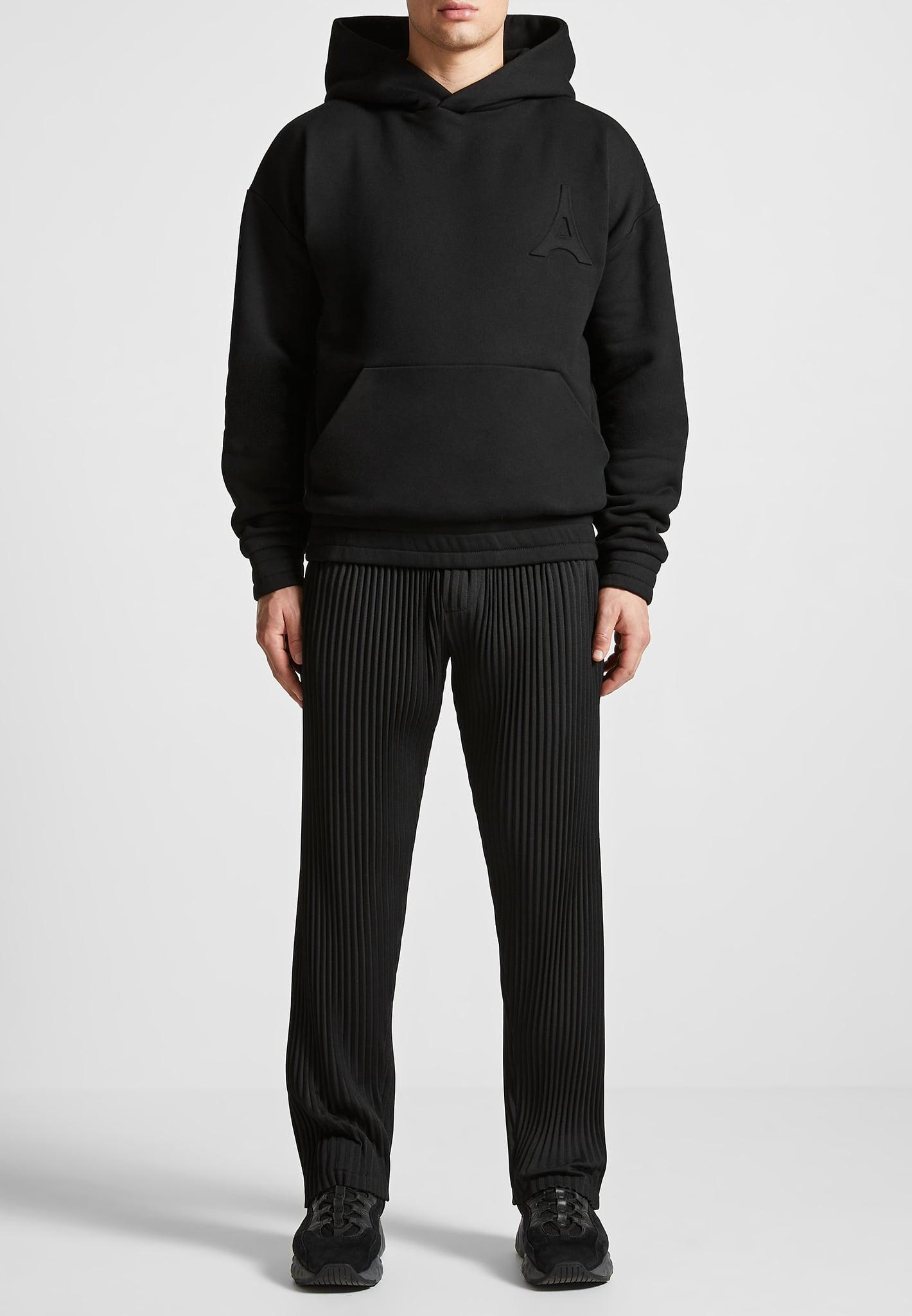 Victor - Eiffel Embossed Hoodie - Black Male Product Image