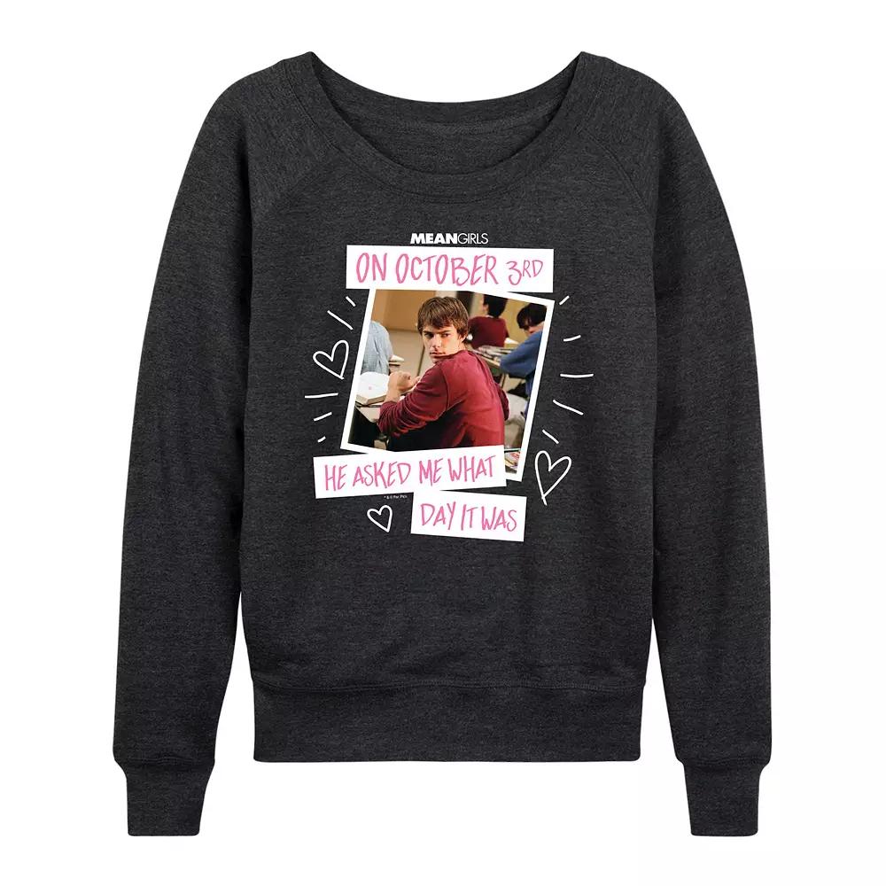 Women's Mean Girls October 3rd French Terry Long Sleeve Tee,  Product Image