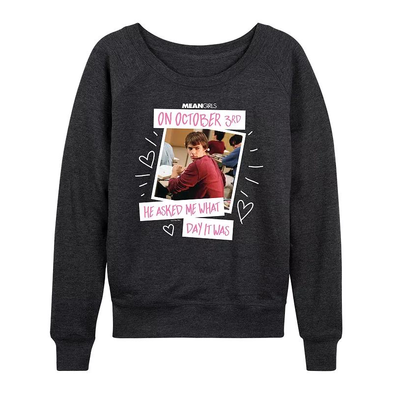 Women's Mean Girls October 3rd French Terry Long Sleeve Tee,  Product Image