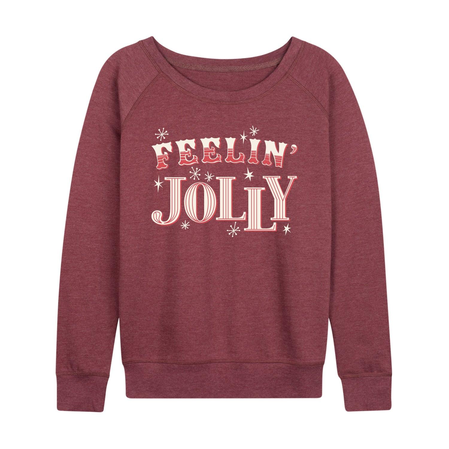 Women's Peanuts Snoopy Christmas French Terry Long Sleeve Tee,  Product Image