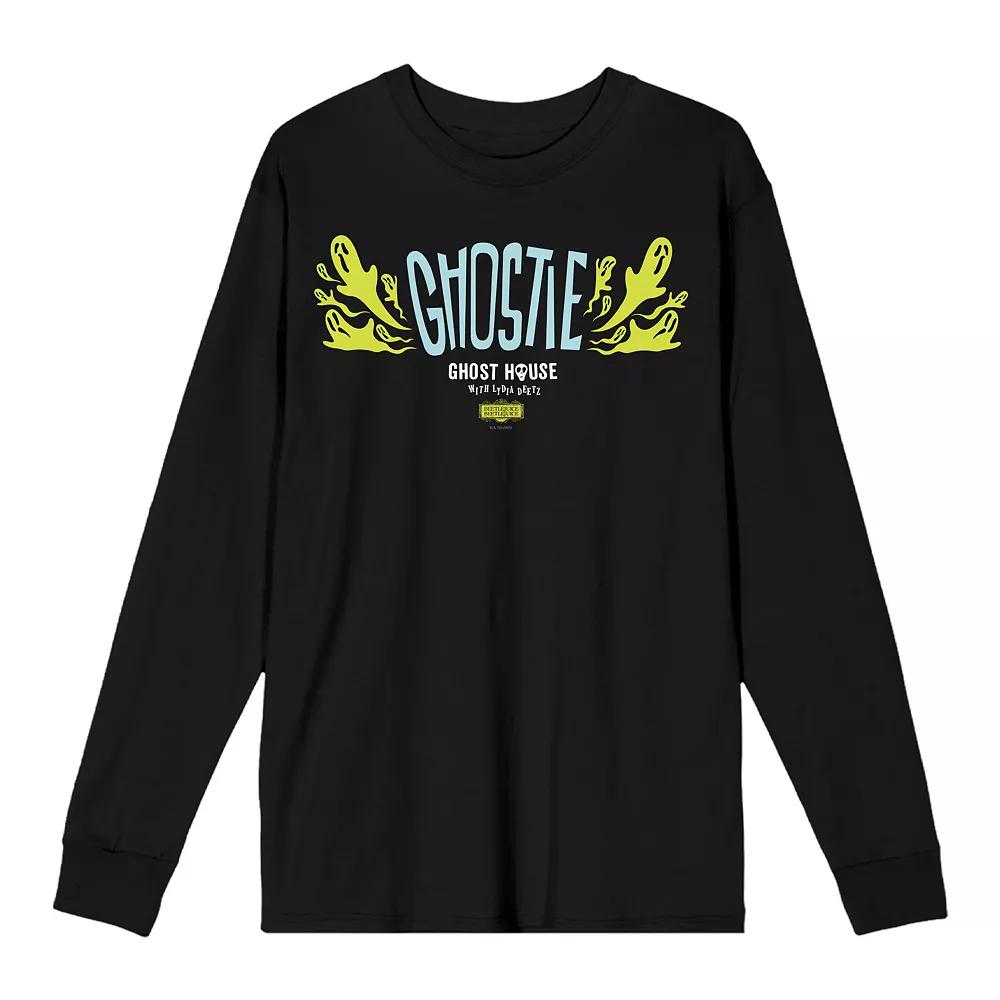 Men's Beetlejuice Ghostie Ghost Long Sleeve Tee,  Product Image