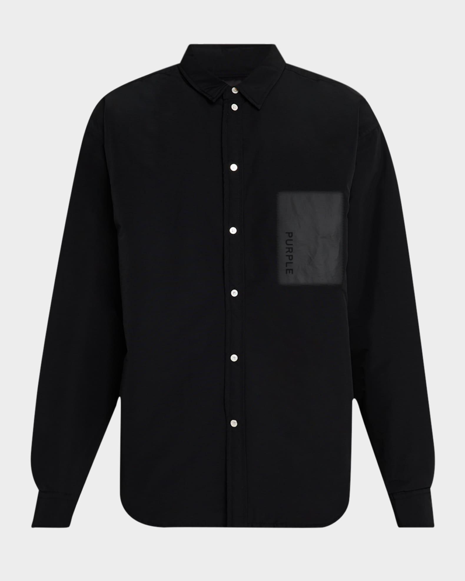 Men's Overshirt with Chest Patch Product Image