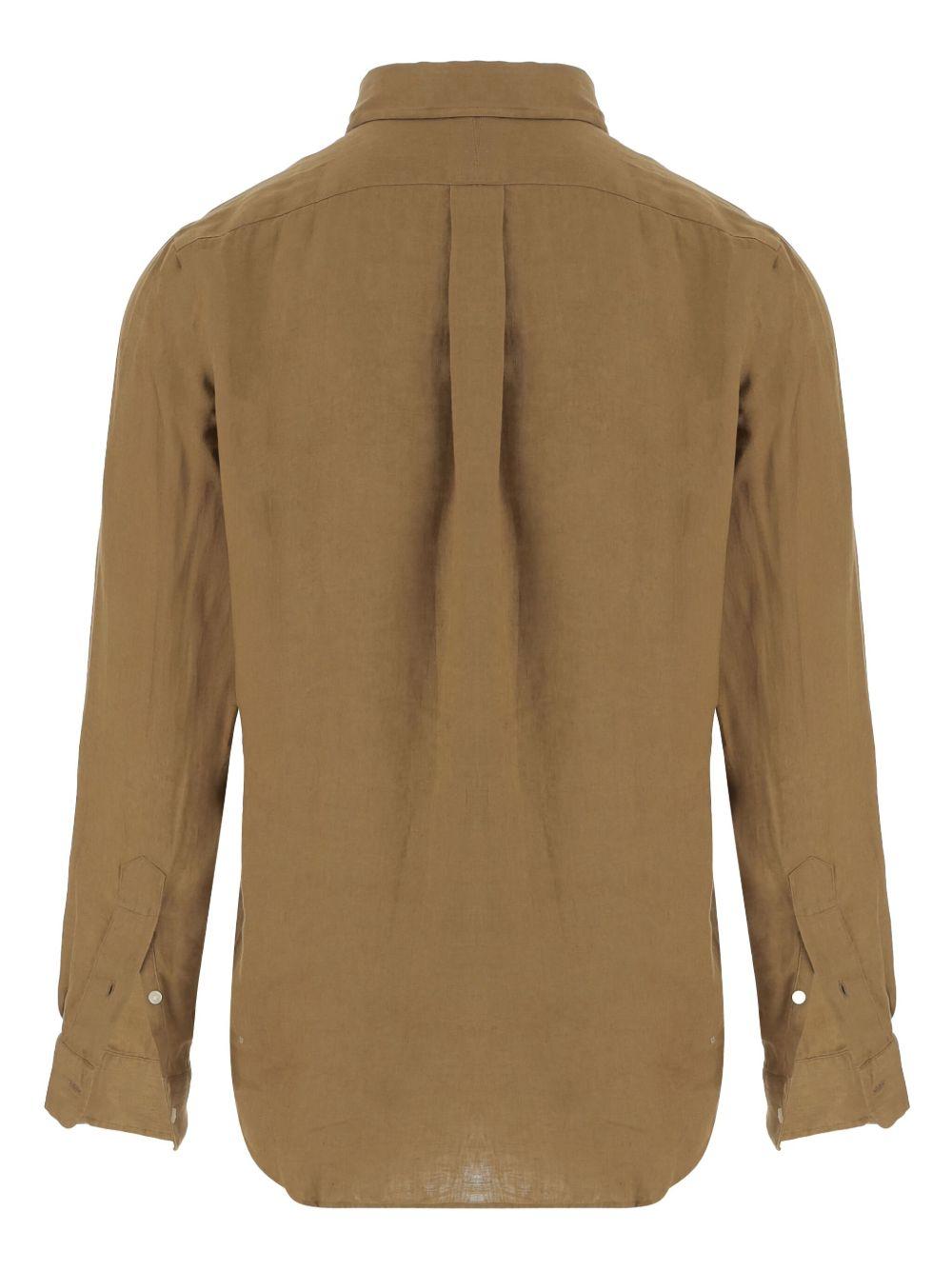 POLO RALPH LAUREN Corduroy Long Sleeve Sport Shirt Clothing In Brown Product Image