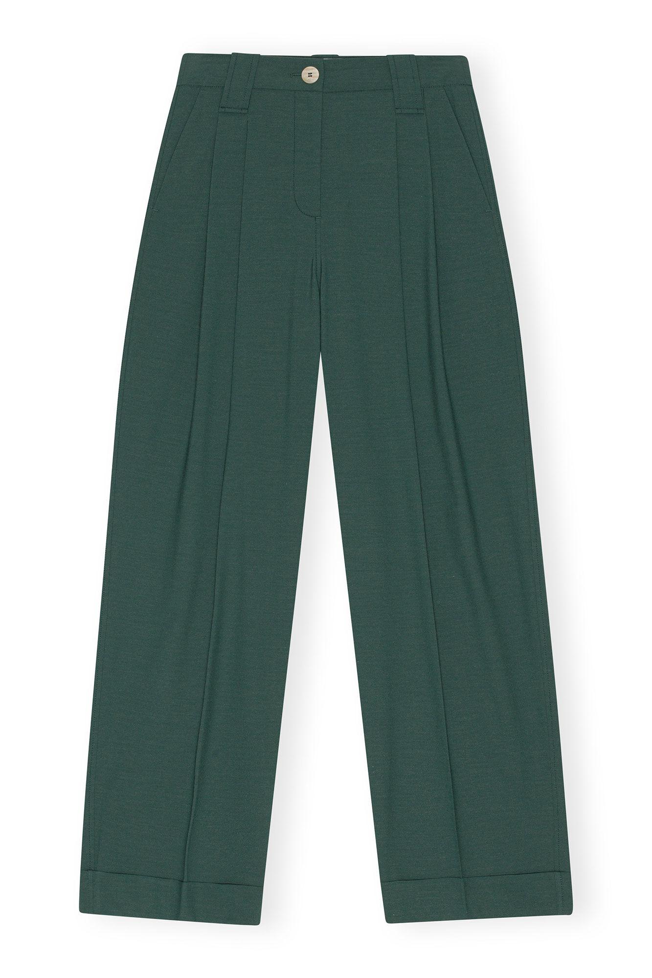 Drapey Melange Pleat Pants Product Image