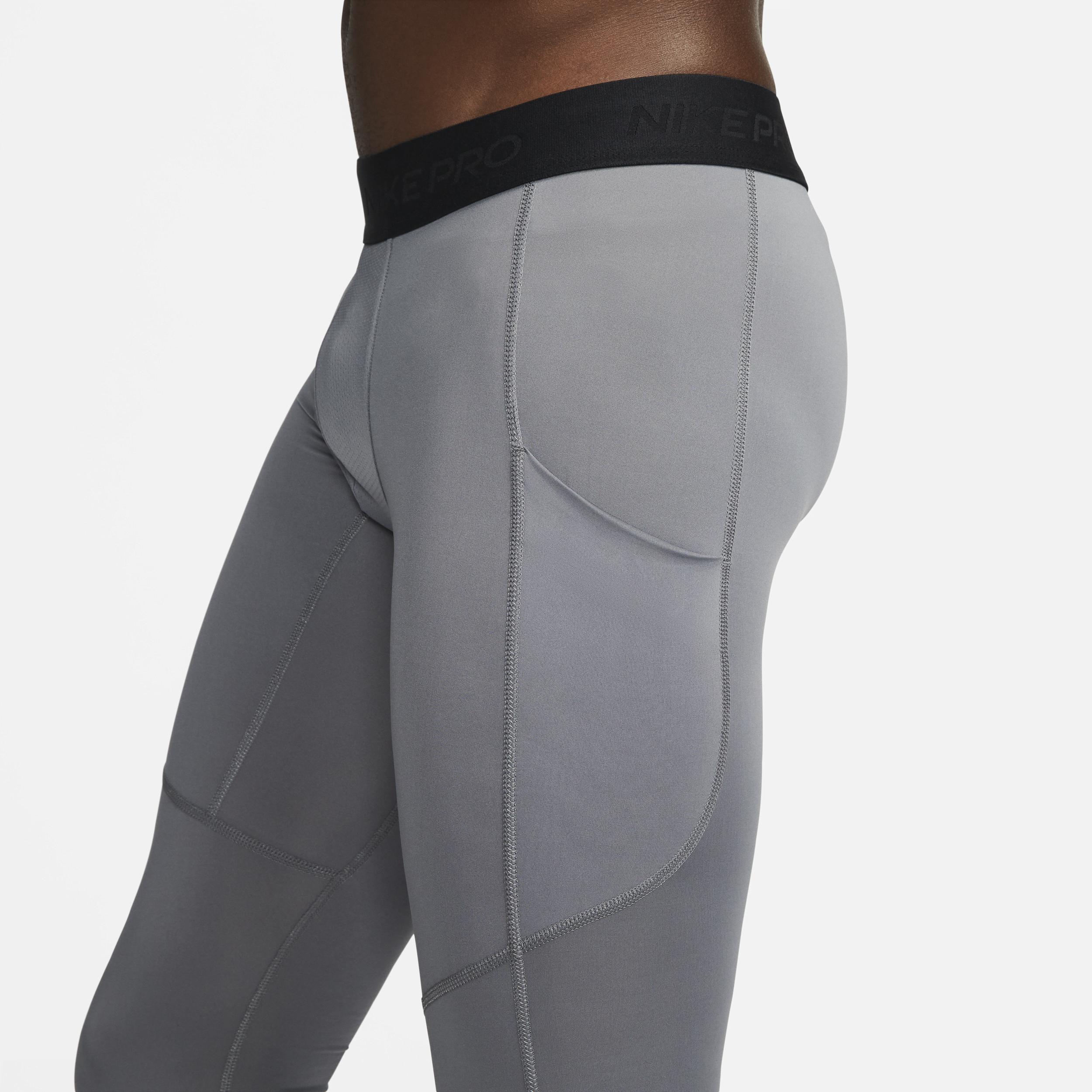 Mens Nike Pro Dri-FIT 3/4-Length Fitness Tights | FB7950-084 Product Image