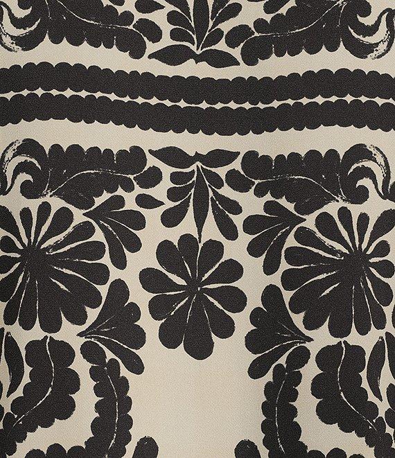 Antonio Melani Polina Floral Satin Twill Point Collar Long Sleeve Coordinating Button Front Shirt Product Image