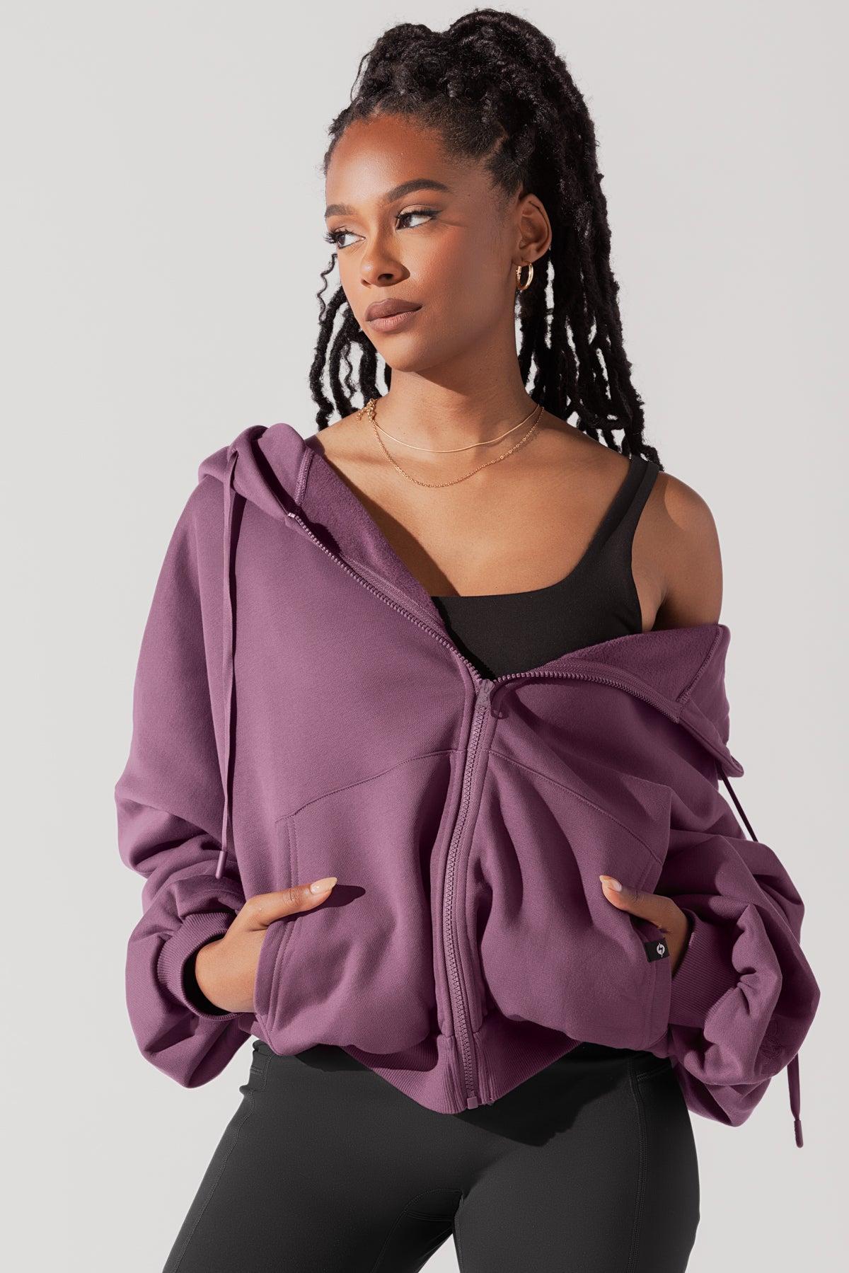 Zip Cloud Hoodie - Blush Product Image