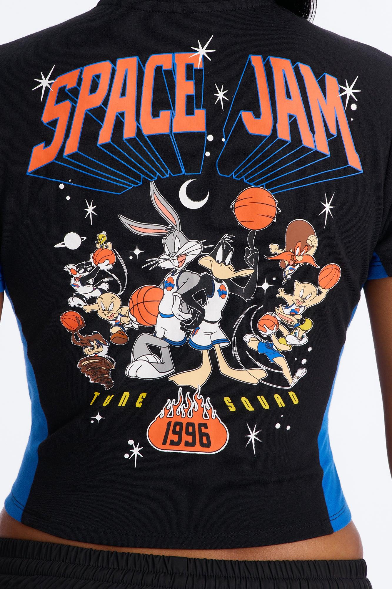 Space Jam Full Zip Fitted Top - Black Female Product Image