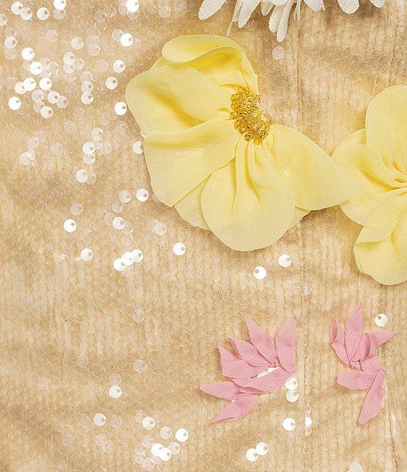 Antonio Melani Etta Floral Sequin Square Neck Sleeveless Mini Dress Product Image