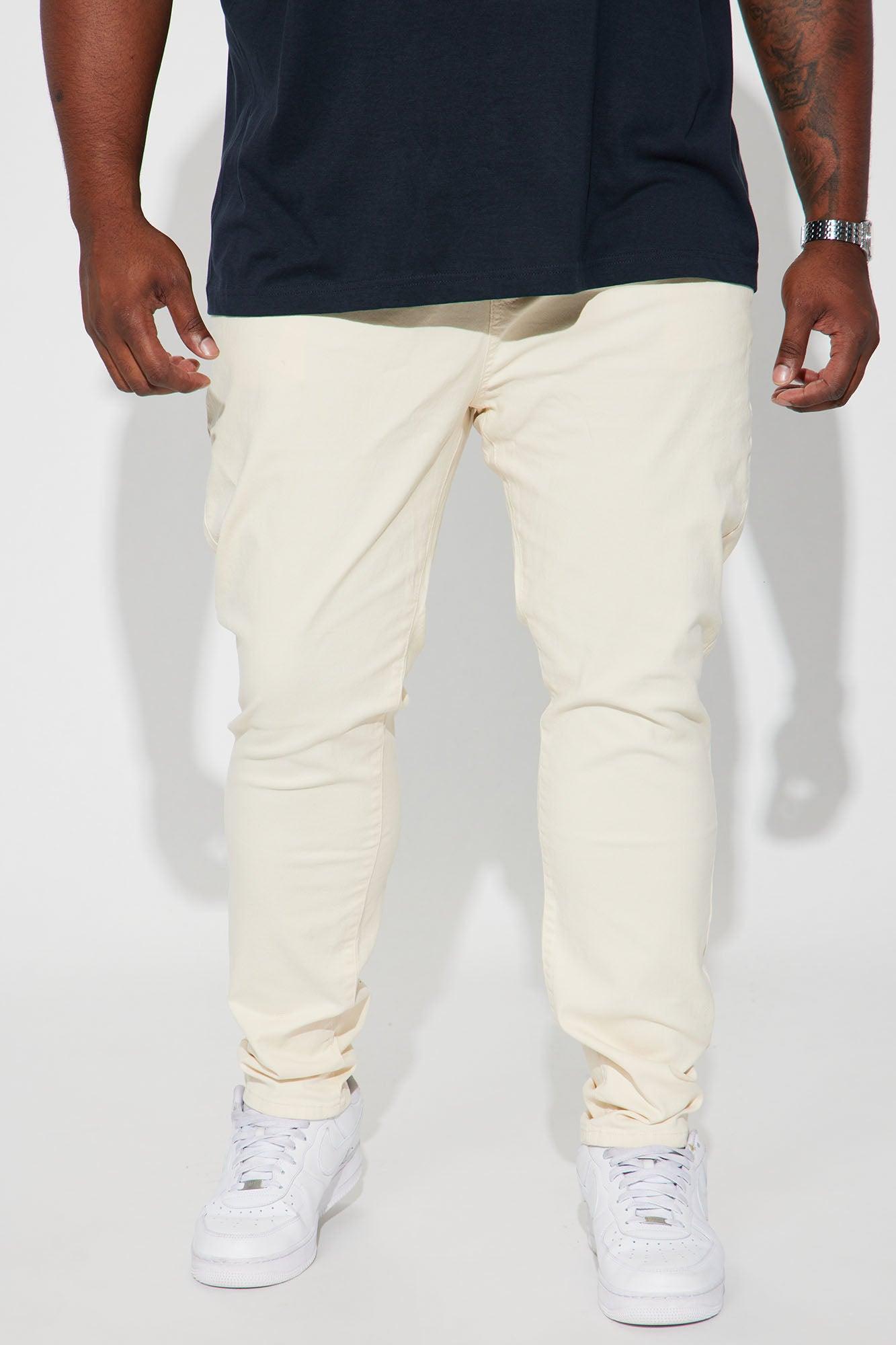 Mac Chino Skinny 5 Pocket Pants - Cream Product Image