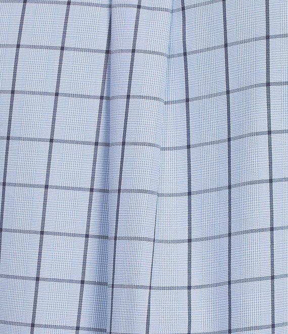 Gold Label Roundtree & Yorke Big & Tall Non-Iron Long Sleeve Windowpane Sport Shirt Product Image