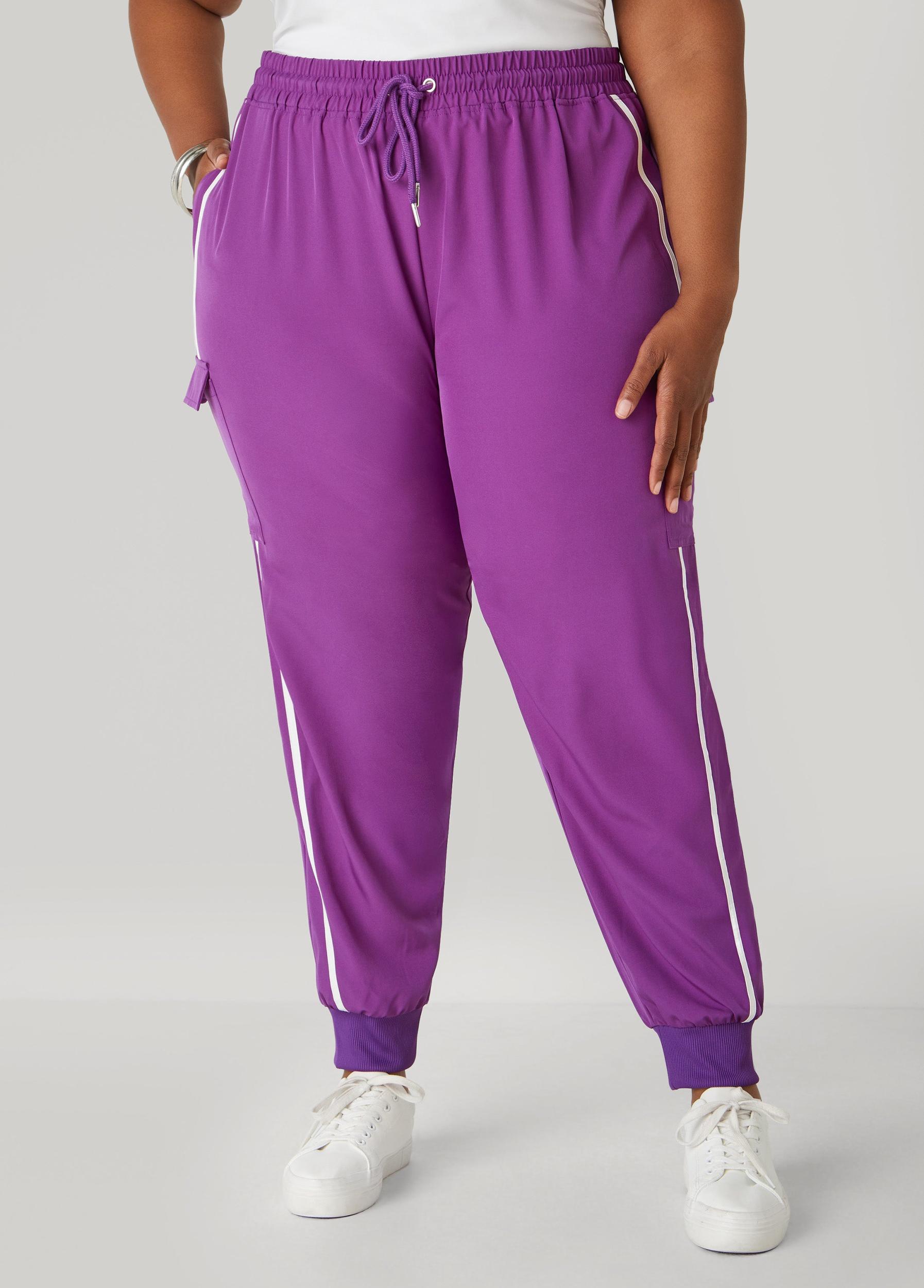 Piped Drawstring Cargo Joggers Product Image